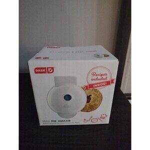 Dash Mini Pie Maker White Non-Stick Cool Touch Handle Model DPIE100GBWH04